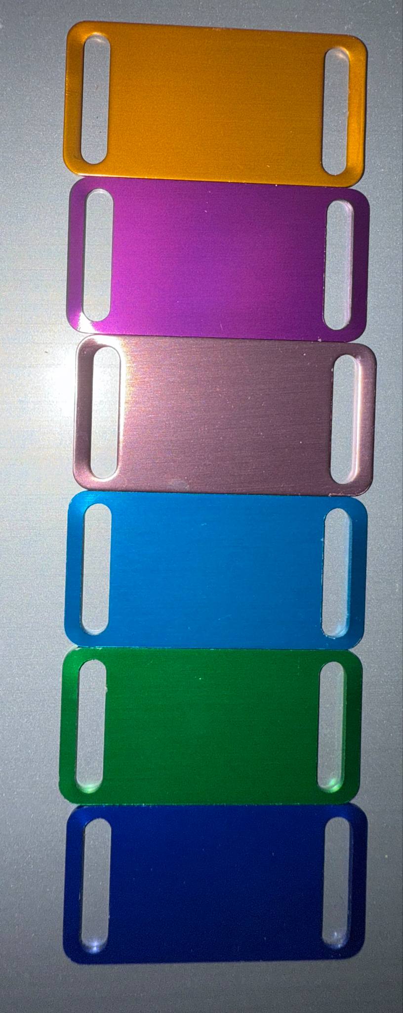 Custom Laser Engraved Slide-On Pet ID Tag – Quiet, No-Jingle Design