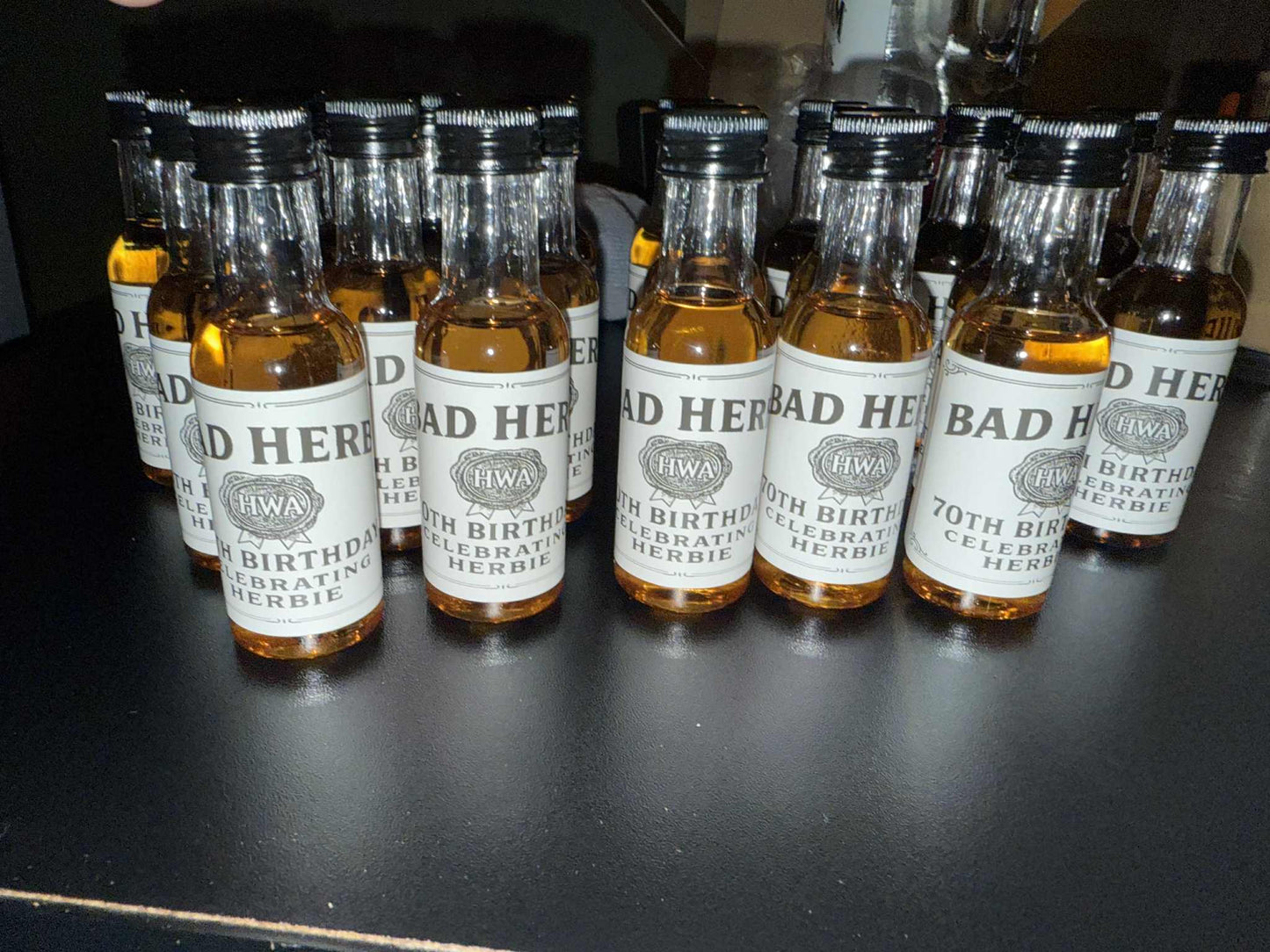 Customizable Mini Liquor Bottles
