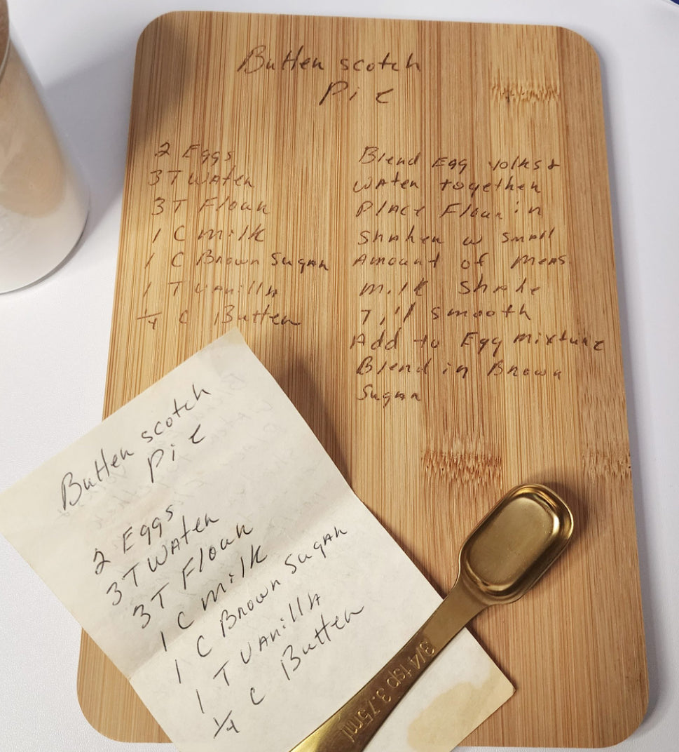 Custom Handwritten Laser Engraving