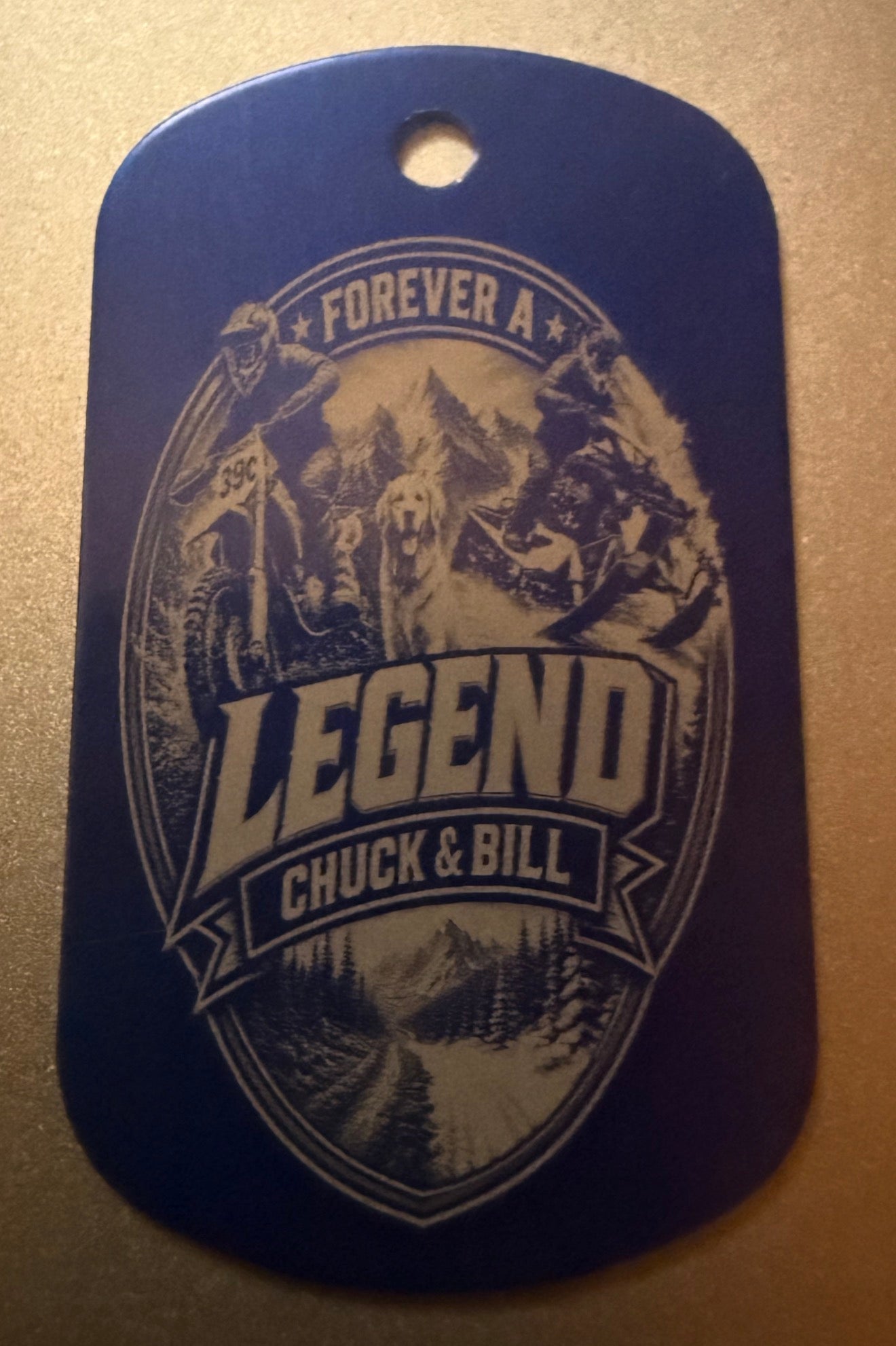 Chuck & Bill Dog Tag