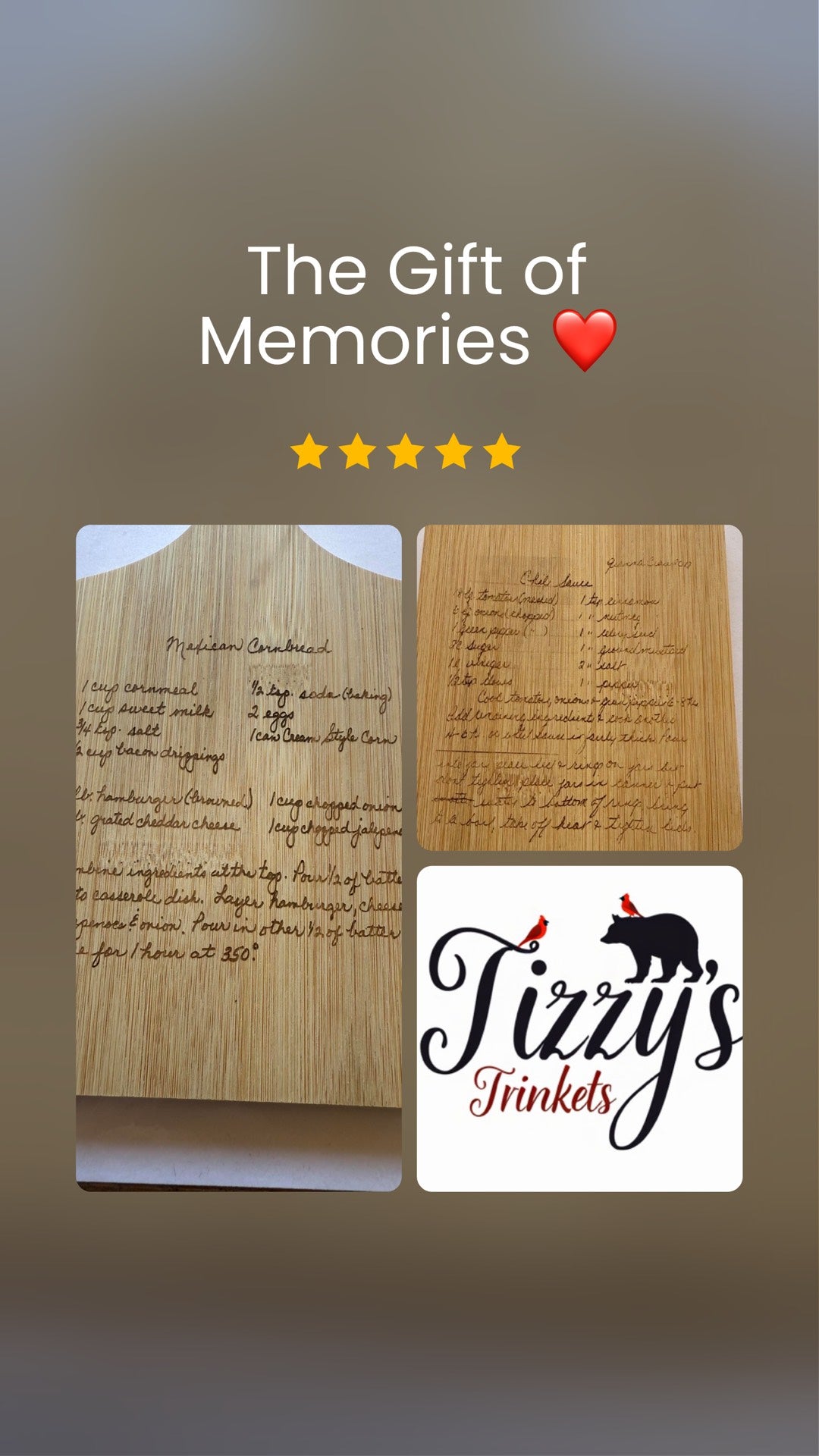 Custom Handwritten Laser Engraving
