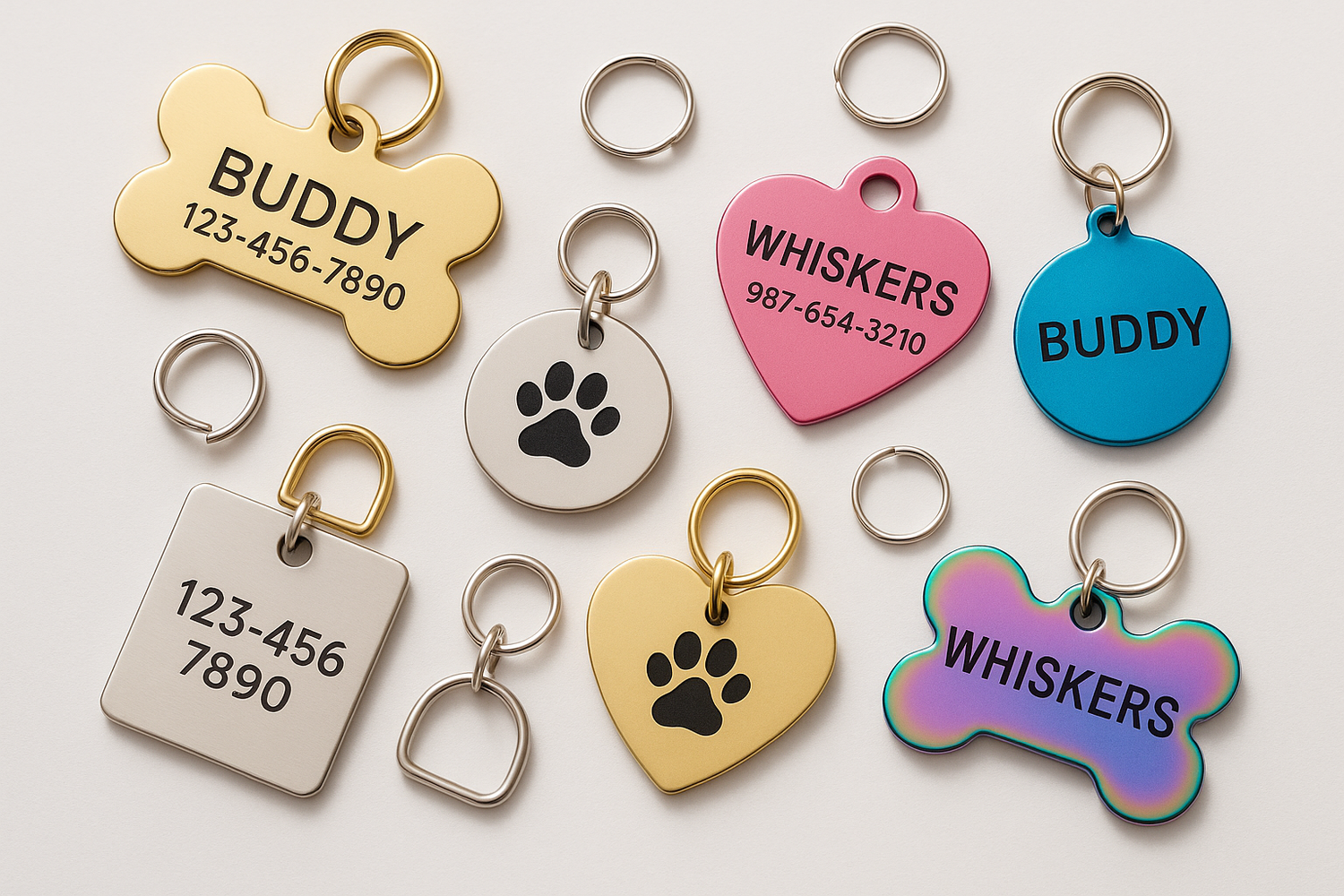 Customized Dog tags, Collar Tag for cats and dogs