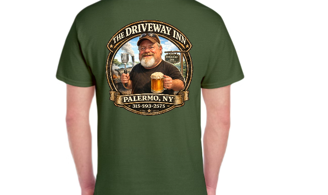 Driveway Inn Graphic T-Shirt | Front + Back Print