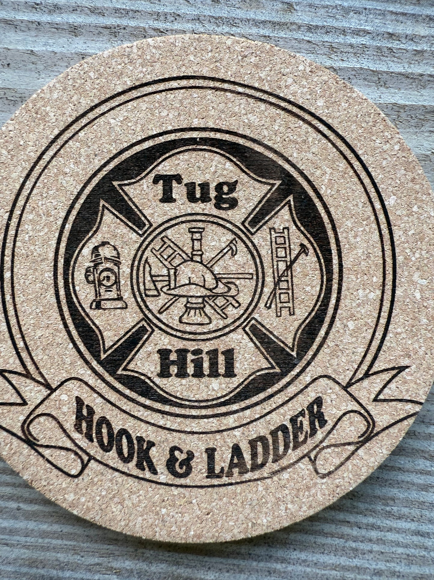 Laser Engraved Cork Coaster