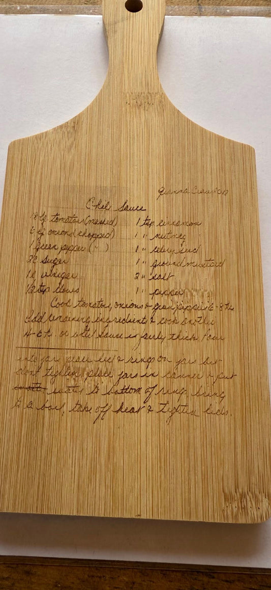 Custom Handwritten Laser Engraving