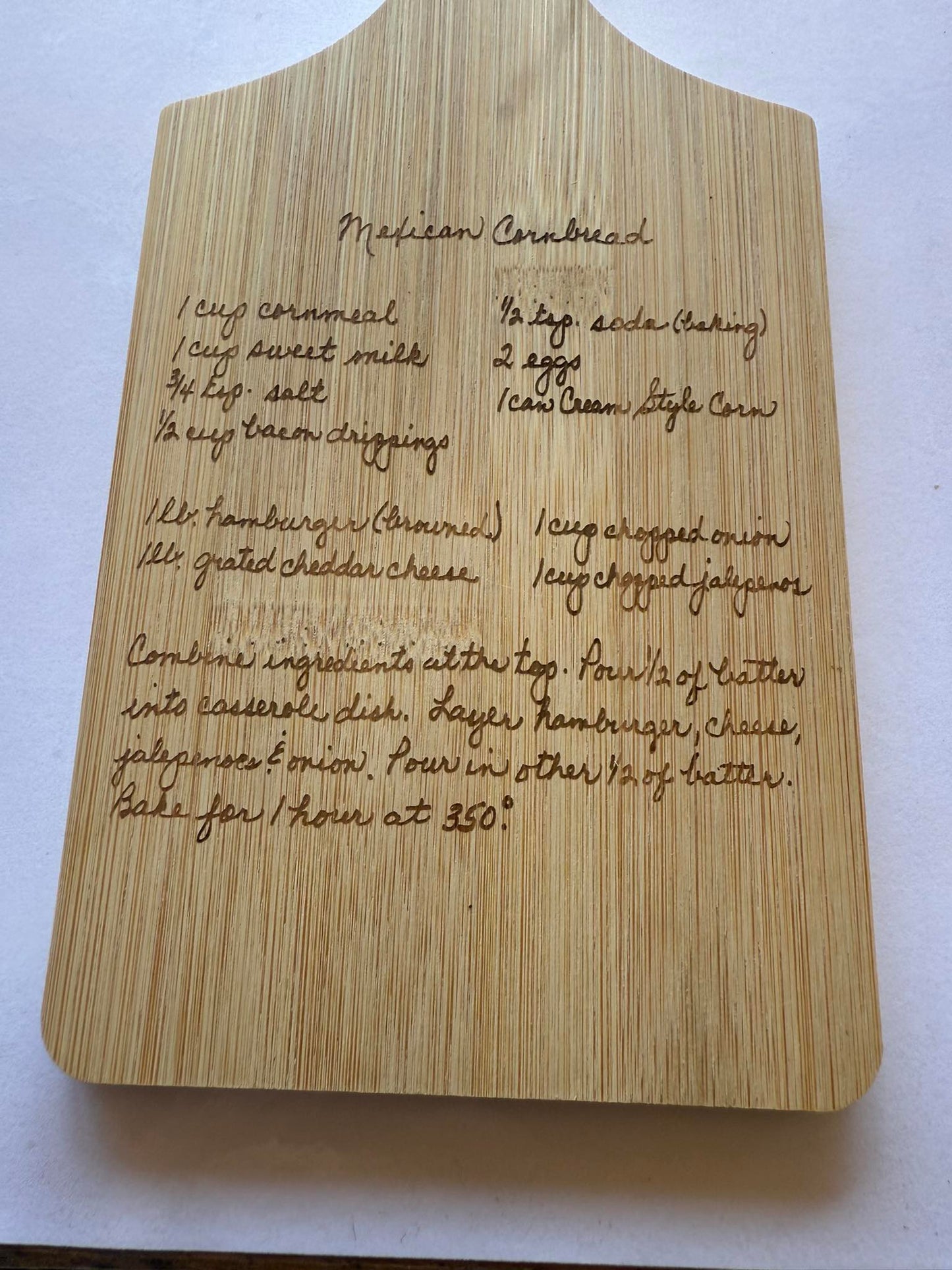 Custom Handwritten Laser Engraving