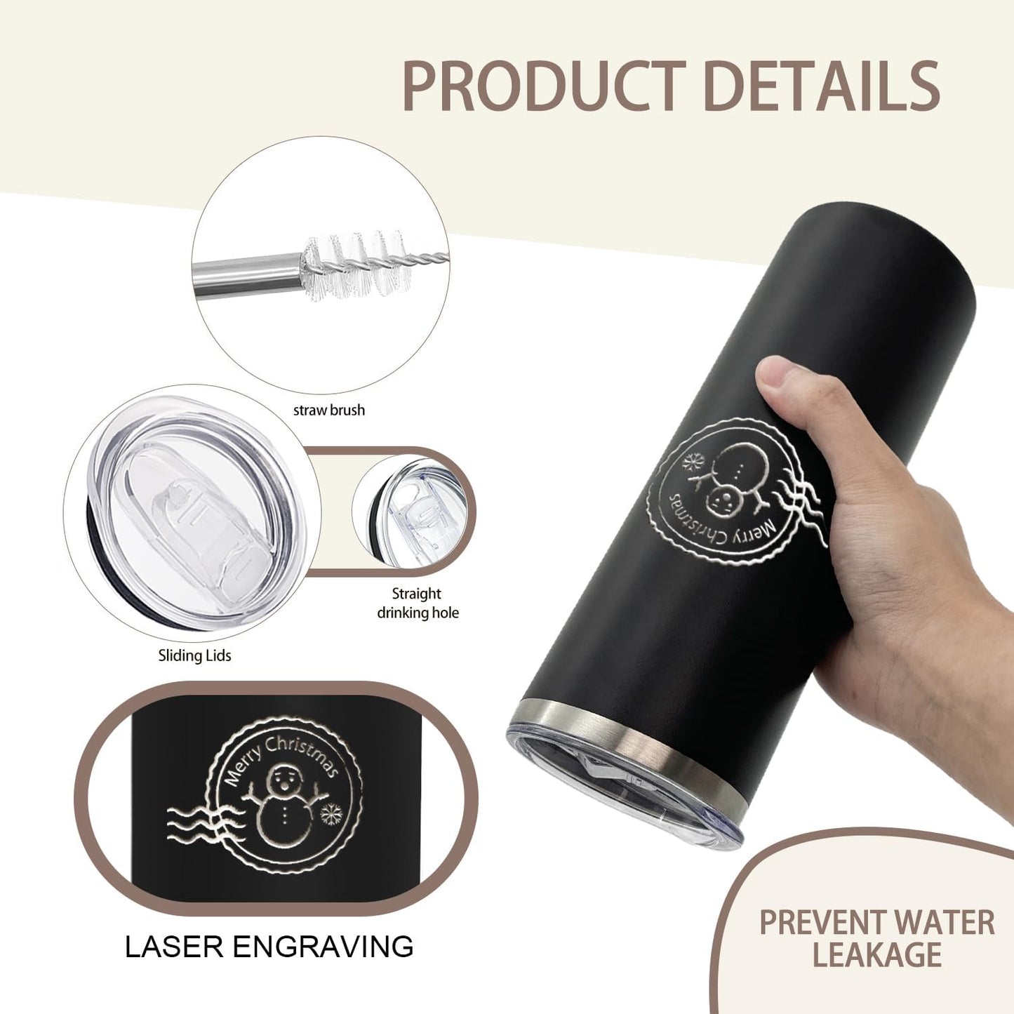 20 oz Custom Laser Engraved Tumbler