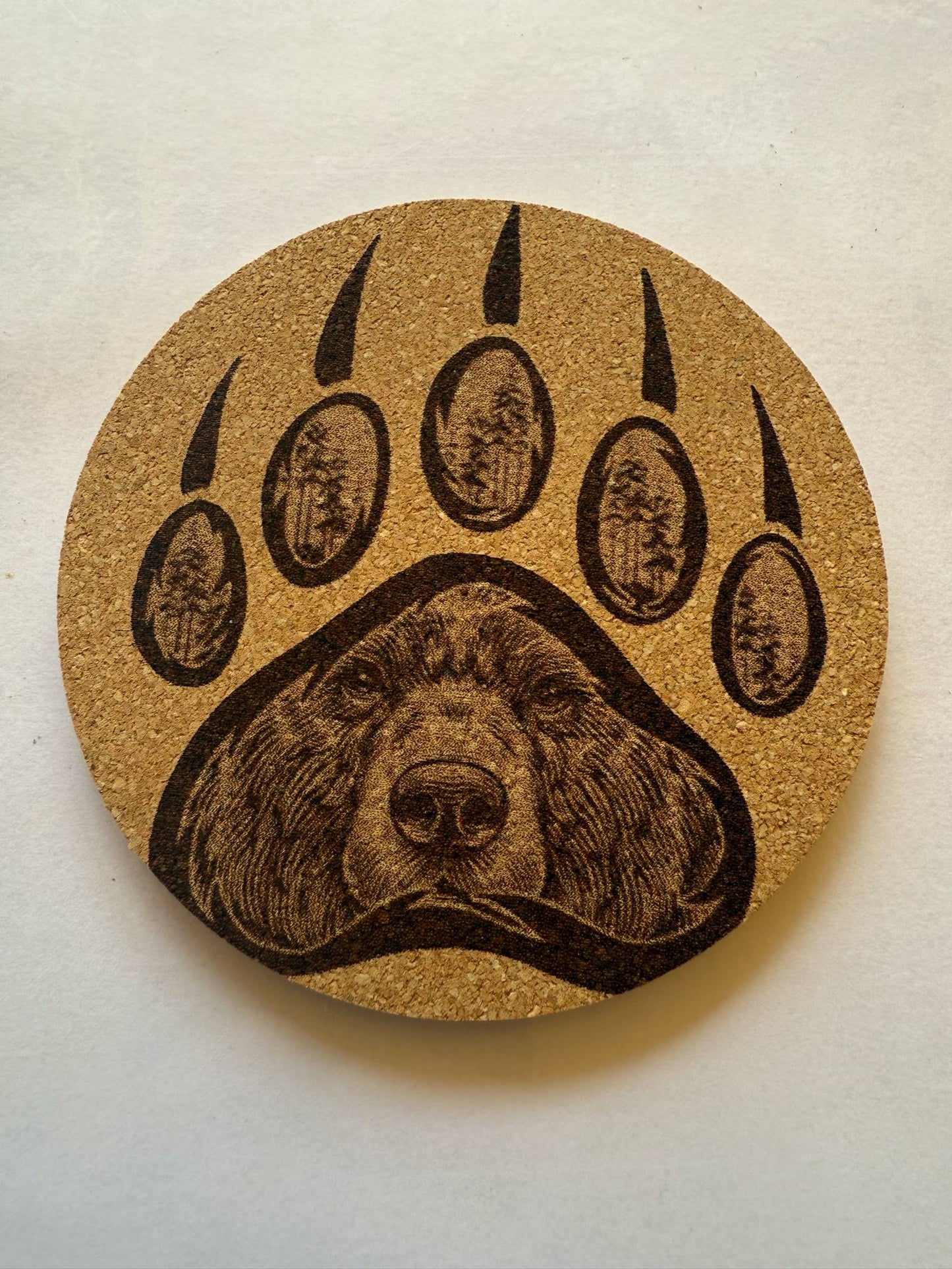 Laser Engraved Cork Coaster