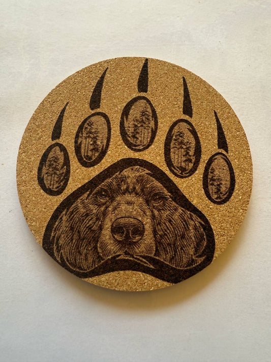 Laser Engraved Cork Coaster