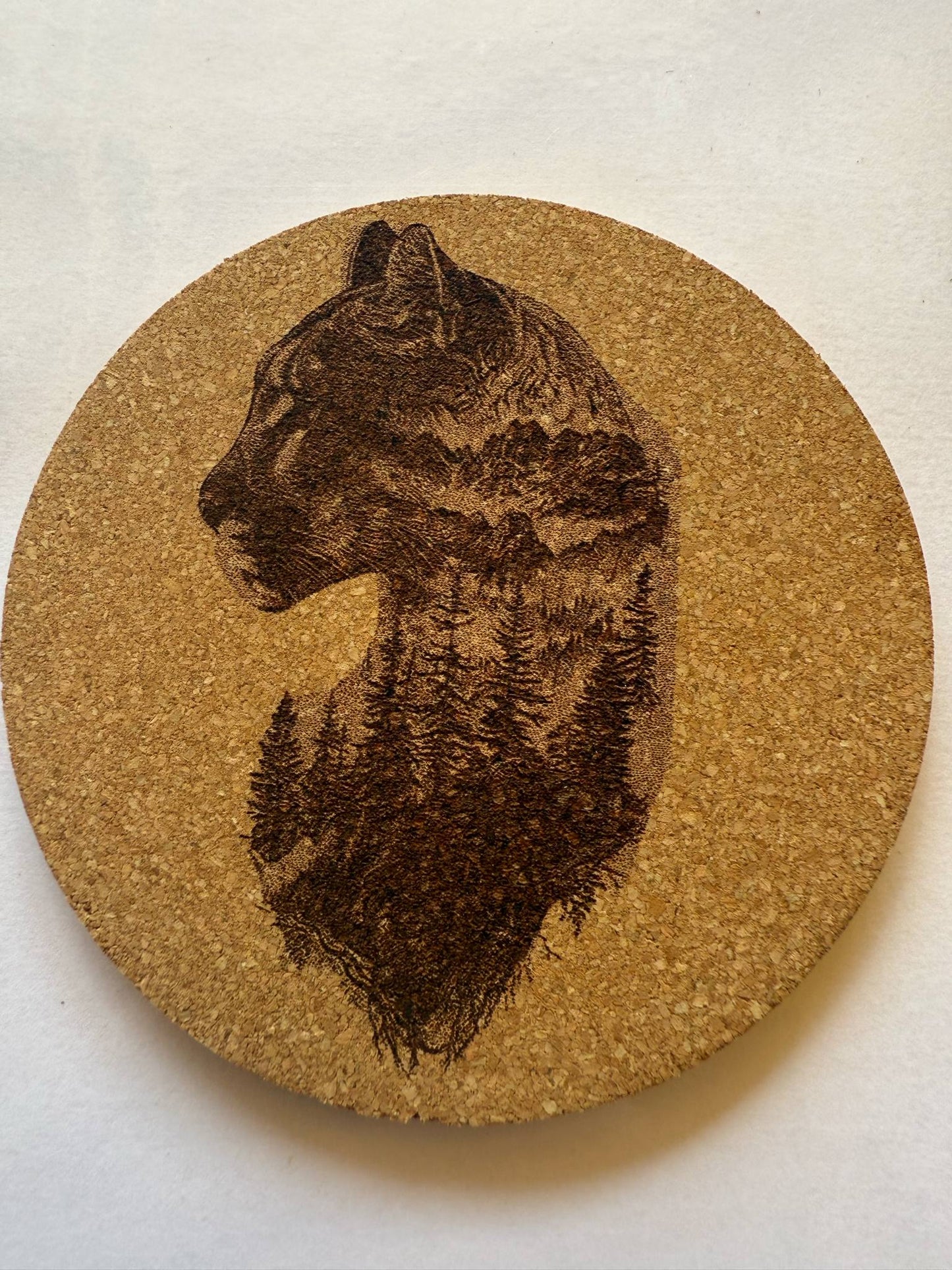 Laser Engraved Cork Coaster