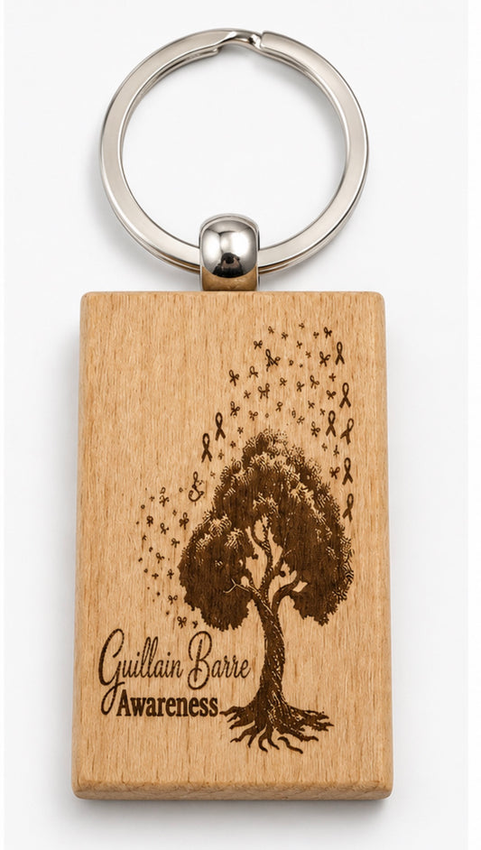 Engraved Wooden Keychain
