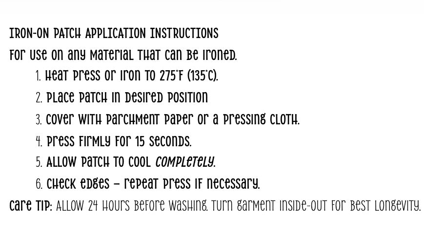 Iron on Leather Patch
