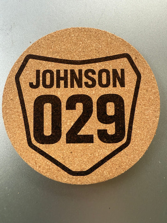 Johnson Racing Cork Coasters