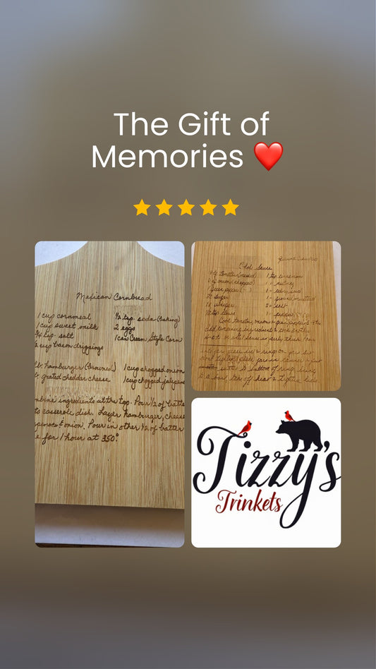Custom Handwritten Laser Engraving